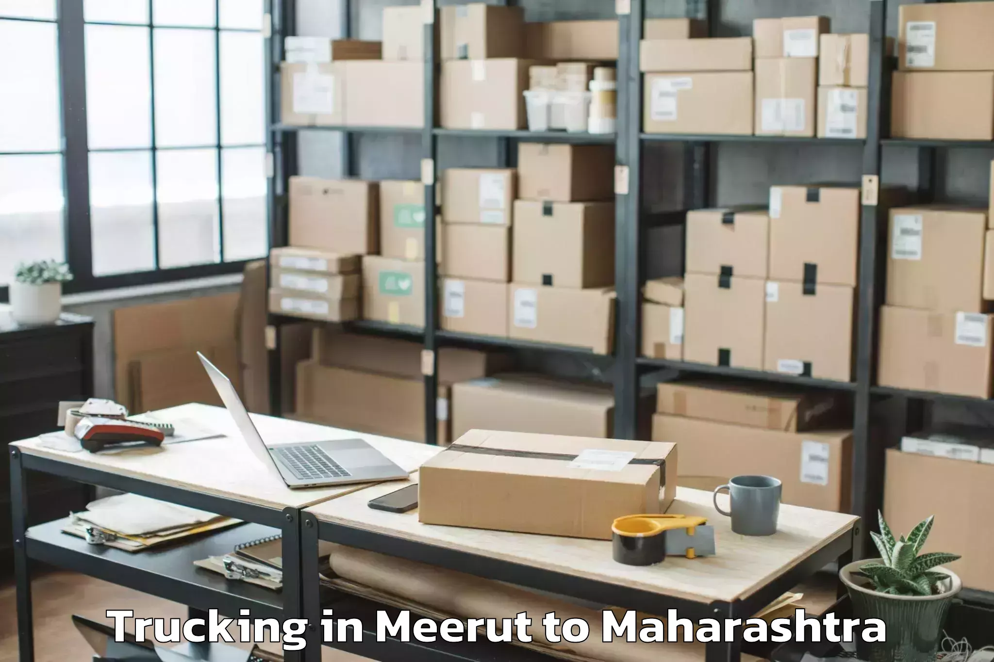 Affordable Meerut to Amravati Trucking